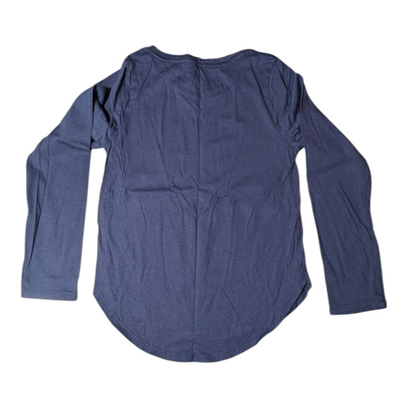 Members Mark Size 7-8 Long Sleeve Tee Navy Blue Follow Your Dreams Constellation - Picture 3 of 7